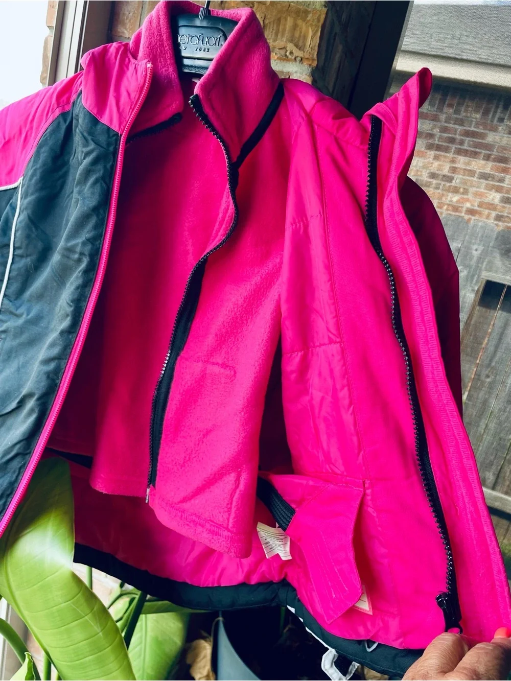 The Children's Place 3 in 1 Black,Pink&white Girls' Ski Jacket SZ 4 (XS)